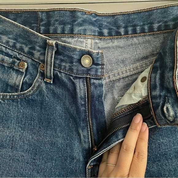 Vintage Levi’s 751 Denim Jean Cutoff Shorts  - 31", medium wash - Picture 2 of 7